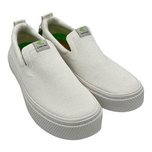 Cariuma IBI Slip On White Knit Sneakers Lightweight Comfort NEW Womens Size US 7